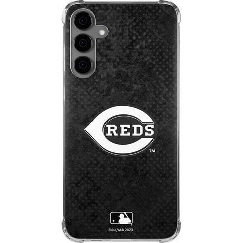 MLB Cincinnati Reds Dark Wash Galaxy S24 Plus Clear Case